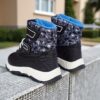 Newness Explorer Kids Camo Boots in stylish camouflage pattern durable and lightweight with hook and loop closure