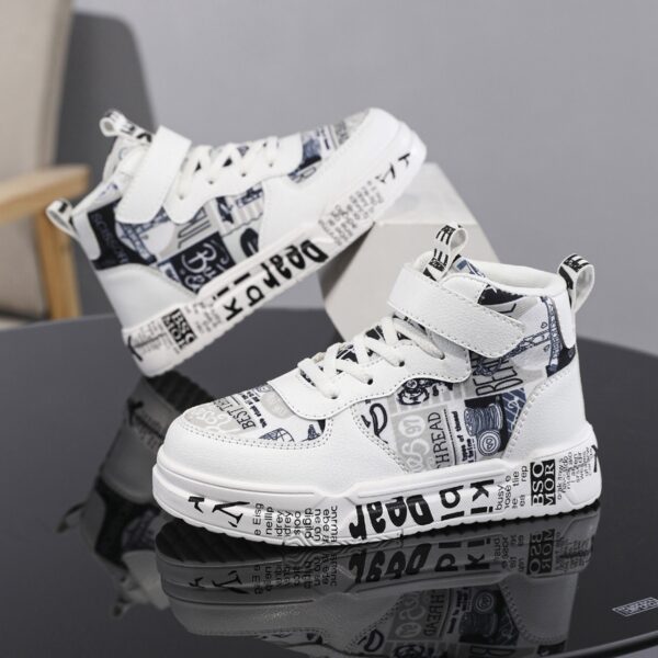 Newness Playful Prints Kids Graphic Sneakers Stylish and comfortable graphic sneakers for kids perfect for active play Featuring vibrant prints and a durable design