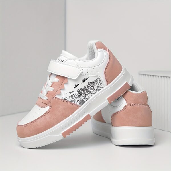 Stylish and comfortable Coastal Wave Print Kids Sneakers from Newnesss latest collection perfect for girls and boys
