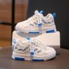 Stylish and breathable Newness Summer Breeze Kids Stripe Sneakers perfect for spring summer and fall Image shows kids striped sneakers in a close up