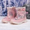 Stylish and warm Arctic Explorer Kids Snow Boots by Newness perfect for winter adventures Kids snow boots in action showcasing their waterproof and insulated design