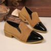 Newness Rebellious Spirit Teen Platform Loafers in black showcasing the chunky platform sole and comfortable fit Perfect for fall and winter