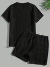 Newness Mens Effortless Style Summer Set A stylish and breathable two piece outfit perfect for summer occasions Model showcasing the set