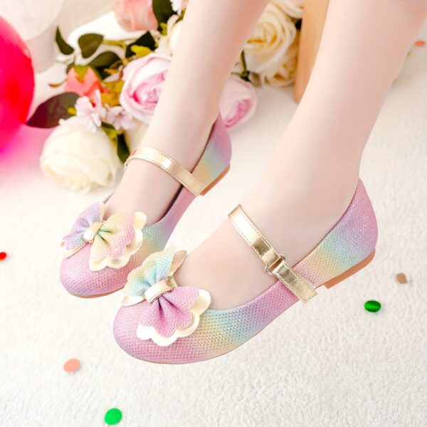 Adorable girls Rainbow Sparkle Mary Janes by Newness Perfect for parties and playtime