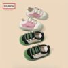 Stylish and comfortable blue canvas shoes for kids perfect for all day play Newness brand logo subtly visible