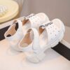 Adorable white princess sandals for girls perfect for summer Features stylish design and comfortable fit