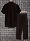 Newness Dubai Nights Mens Summer Set A stylish and comfortable mens summer outfit in breathable woven fabric perfect for warm weather