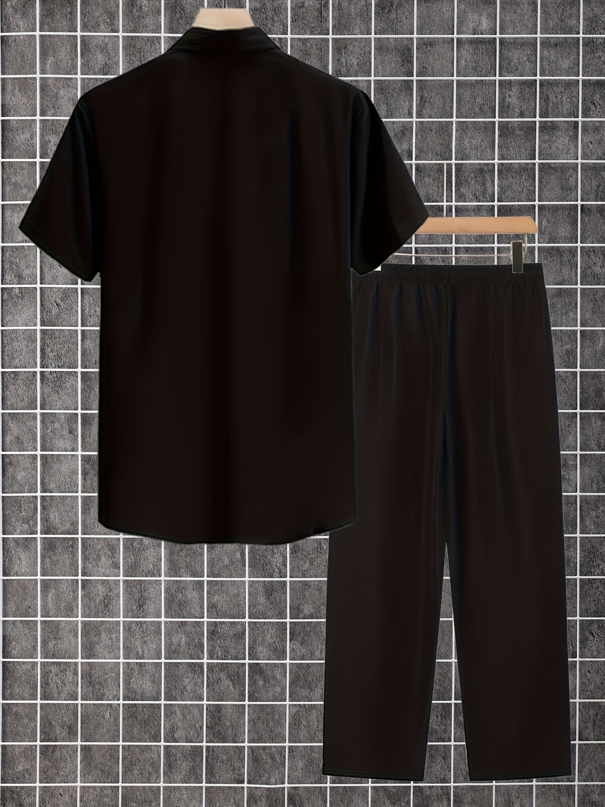 Newness Dubai Nights Mens Summer Set A stylish and comfortable mens summer outfit in breathable woven fabric perfect for warm weather