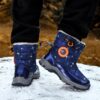 Stylish and warm Arctic Explorer Kids Snow Boots by Newness perfect for winter adventures Kids snow boots in action showcasing their waterproof and insulated design