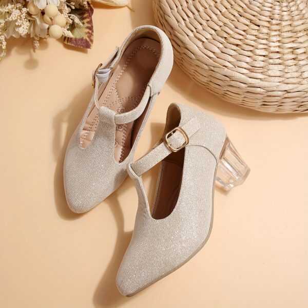 Girls twinkle toes glitter heels in gold perfect for parties and special occasions Sparkle and shine in Newness