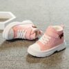 Adorable Newness Cozy Bear Kids Winter Boots in action showcasing plush lining and perfect for winter adventures