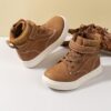 Stylish Newness Heart  Rose Kids High Tops in pink and red showcasing comfortable and durable design for kids