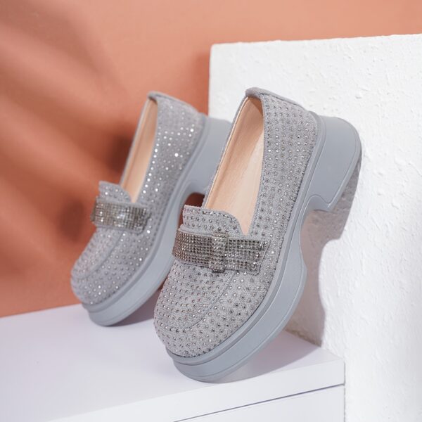 Adorable girls and toddlers Sparkle Steps Rhinestone Mary Janes in white These stylish and comfortable shoes feature sparkling rhinestones