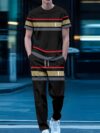 Stylish Newness Urban Edge Mens Print Tracksuit in premium polyester showcasing its comfortable and fashionable design