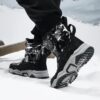 Newness floral high top kids snow boots warm and durable perfect for winter