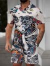Embrace effortless cool in the Newness Havana Nights Printed Resort Shirt This stylish shirt is perfect for summer getaways and relaxed evenings