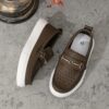 Classic Brown Boys Loafers by Newness Stylish comfortable and durable loafers perfect for school and play