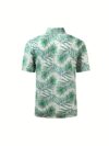 Stylish Riviera Palm Print Set Two piece outfit with vibrant palm print perfect for summer Model showcases the set