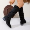 Newness Effortless Chic Knee High Boots Elevate your style with these versatile boots perfect for any season Shown in a flattering close up