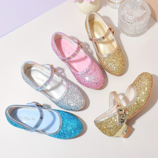 Newness Twinkle Toes Sequin High Heels in gold sparkling brightly Perfect for parties and special occasions