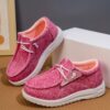 Stylish and comfortable Playful Prints girls canvas sneakers perfect for everyday wear Newness brand