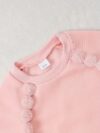 Adorable girls fleece set in pink and white perfect for autumn or winter The set includes a matching fleece jacket and pants ideal for keeping your little one warm and cozy