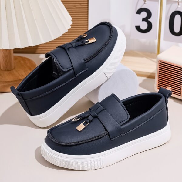 Classic Boys Loafers by Newness in brown leather Stylish and comfortable loafers perfect for little gentlemen