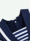 Adorable summer sailor stripe baby girl dress perfect for parties or everyday wear
