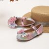 Adorable rainbow sparkly Mary Jane flats for girls perfect for adding a touch of sparkle to any outfit Comfortable and stylish kids shoes from Newness