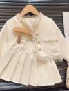 Adorable girls skirt set in a chic high end design perfect for any occasion