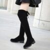 Newness Effortless Chic Knee High Boots Stylish brown leather knee high boots perfect for fall and winter
