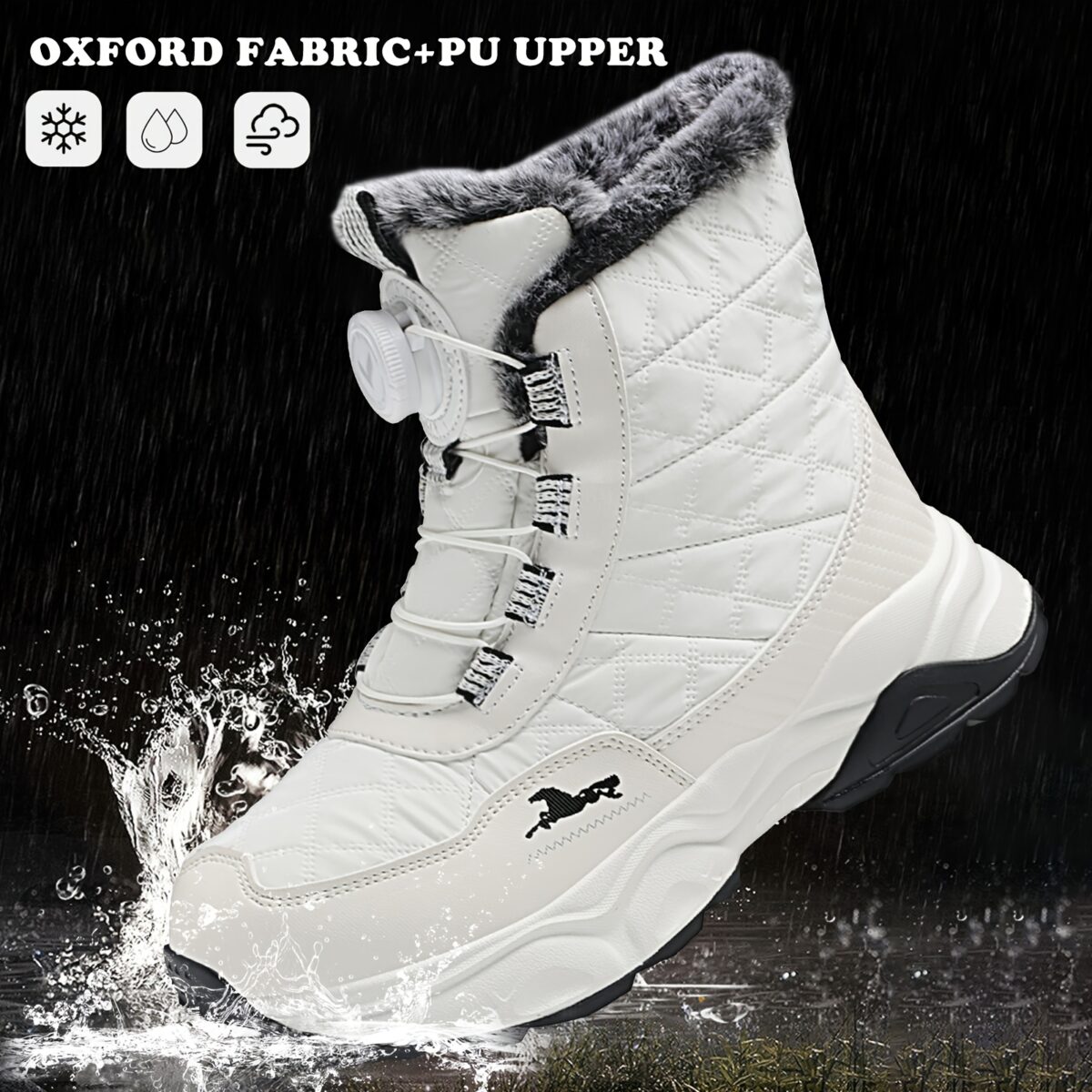 FANGFIUP Arctic Explorer Kids Winter Boots Stylish and warm winter boots ideal for snow hiking and outdoor play