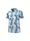 Stylish Riviera Palm Print Set Two piece outfit with vibrant palm print perfect for summer Model showcases the set