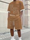 Model showcasing the Newness Urban Explorer Mens Summer Set a stylish and breathable outfit perfect for summer