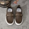 Classic Brown Boys Loafers by Newness Stylish comfortable and durable loafers perfect for school and play