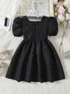 Adorable Little Darling Girls Party Dress from Newness perfect for birthdays weddings or any special occasion The dress features insert details about the dress eg a beautiful floral print sparkly sequins a flowing skirt