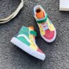 Newness Rainbow Retro Canvas Sneakers Stylish and comfortable kids sneakers perfect for spring and fall Lightweight and breathable canvas design in a vibrant rainbow color scheme