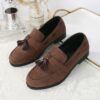 Newness Effortless Style Tassel Loafers in brown leather These chic loafers feature stylish tassels and are perfect for any occasion