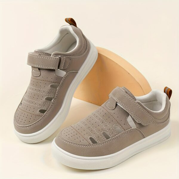 Newness Summer Breeze Kids Soft Sneakers in action A child happily playing showcasing the stylish and comfortable design breathability and non slip sole of the shoes