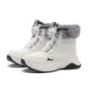 Kids wearing stylish and warm FANGFIUP Explorer Winter Boots playing in the snow