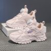 Adorable pink sneakers for kids designed by Newness Lightweight breathable and non slip for playful steps