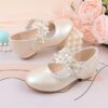 Enchanted Garden Girls Floral Shoes by Newness Delicate floral print shoes perfect for weddings parties or everyday wear