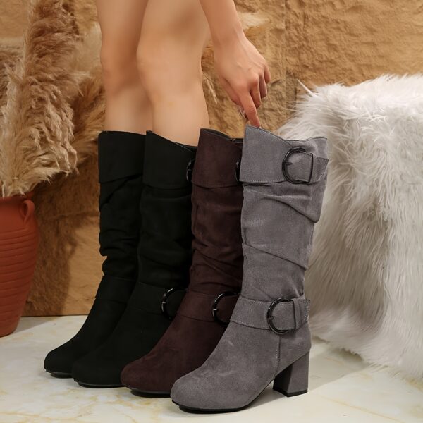 Newness Effortless Chic Mid Heel Boots Elevate your style with these chic mid heel boots perfect for any occasion These stylish boots feature a comfortable mid heel and a sophisticated design