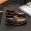 Stylish and comfortable Prepster Boys Loafers from Newness perfect for any occasion High quality leather loafers in classic style for boys