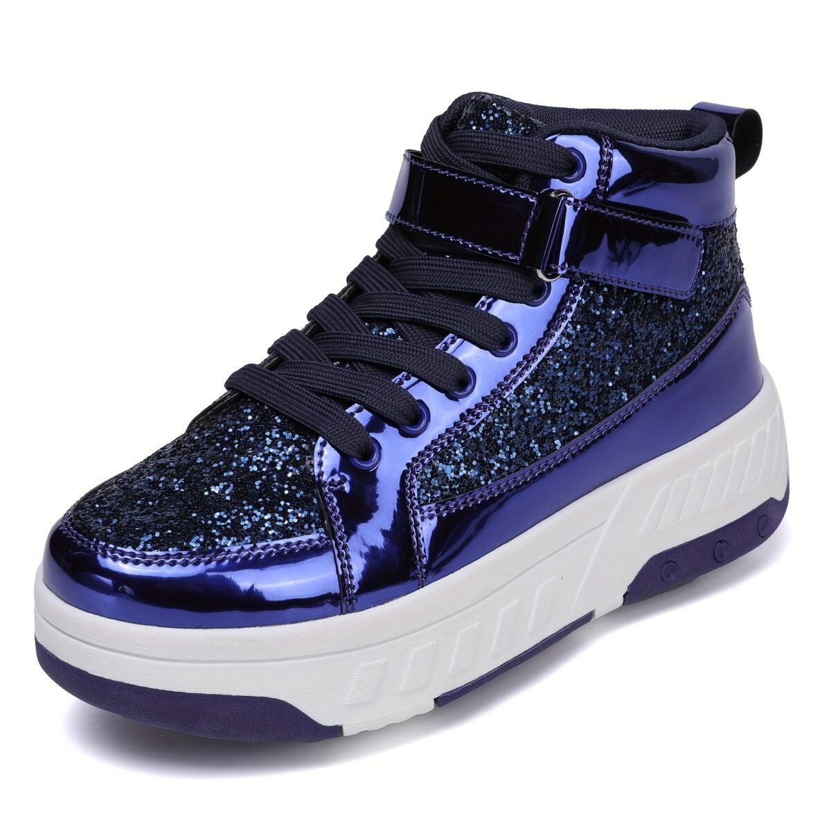 Newness Golden Glitter Roller Skate Sneakers for Kids   Shine bright in these comfortable and fun sneakers