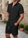 The Newness Riviera Escape Mens Summer Set a stylish and comfortable two piece outfit perfect for summer shown in detail