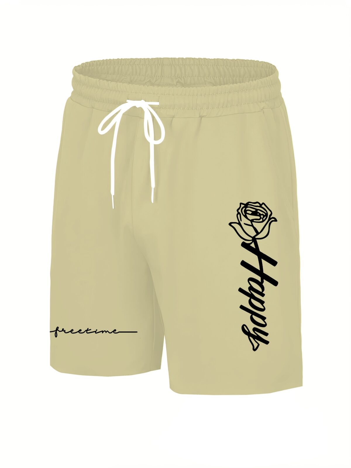 Stylish monochrome printed shirt and shorts set in breathable polyester perfect for summer Model is wearing the matching shirt and shorts