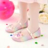 Adorable girls Rainbow Sparkle Mary Janes by Newness Perfect for parties and playtime