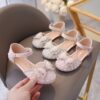 Newness Twinkle Toes Girls Princess Sandals in Pink perfect for parties and playtime These adorable sandals feature sparkly accents and comfortable straps