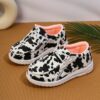 Stylish and comfortable Playful Prints girls canvas sneakers perfect for everyday wear Newness brand